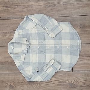 Toddler boy button down flannel